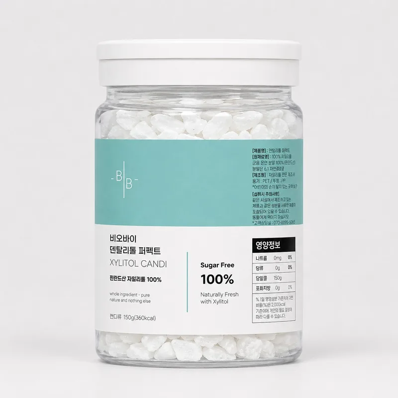 비오바이 덴탈리톨 퍼펙트 자일리톨 캔디, 150g, 1개