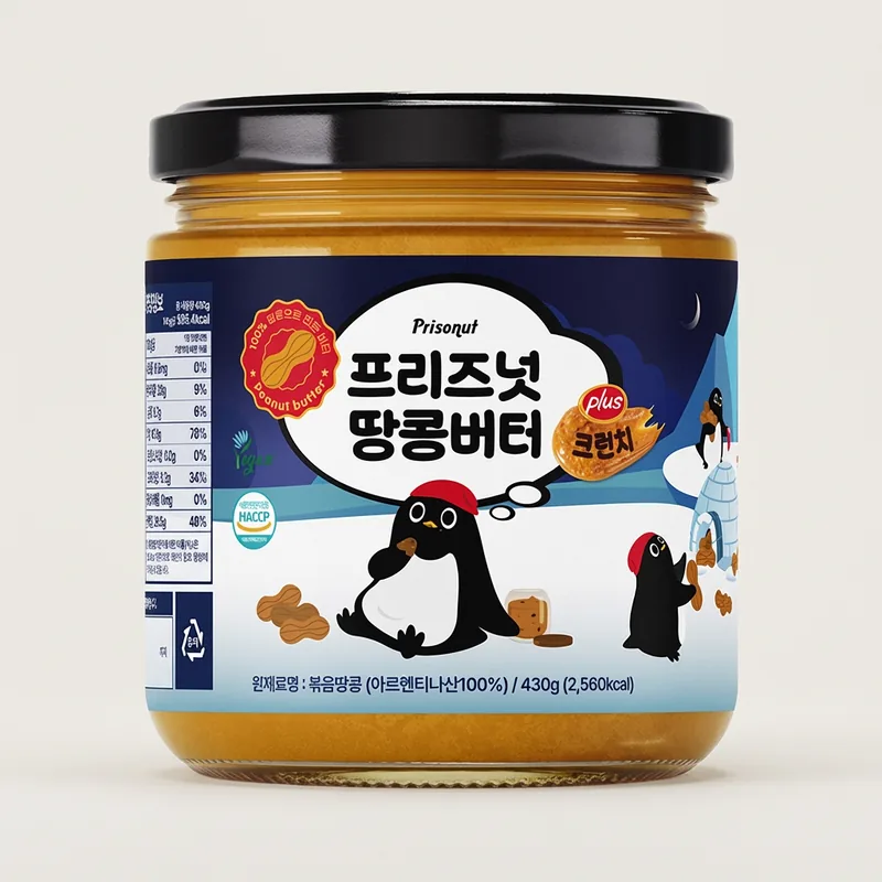 프리즈넛 피넛버터 크런치 100프로, 430g, 1개