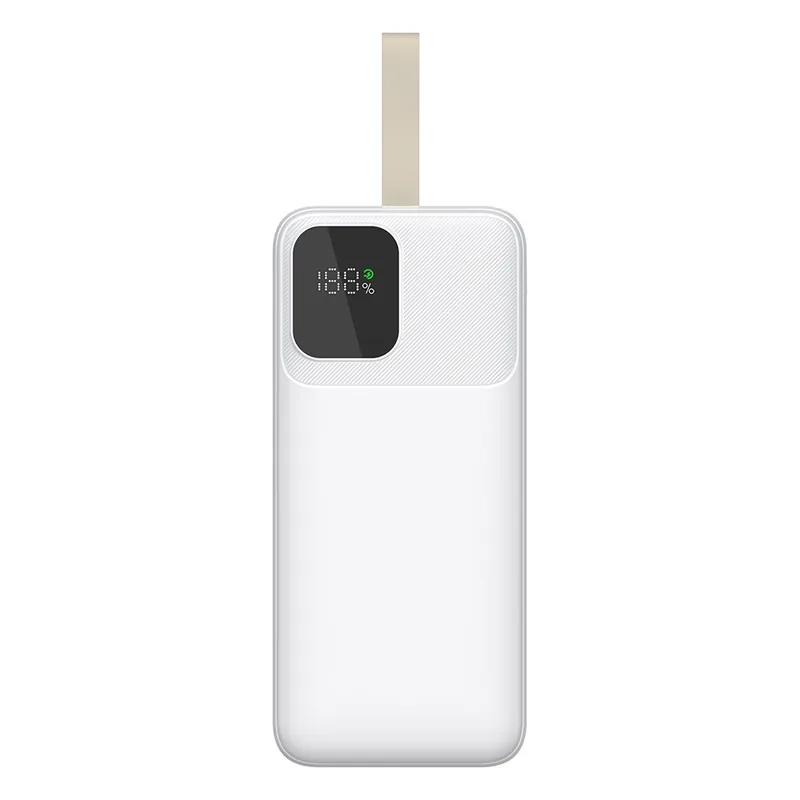 모디스 PD 22.5W 고속 대용량 보조배터리, 30000mAh, 화이트, 1개
