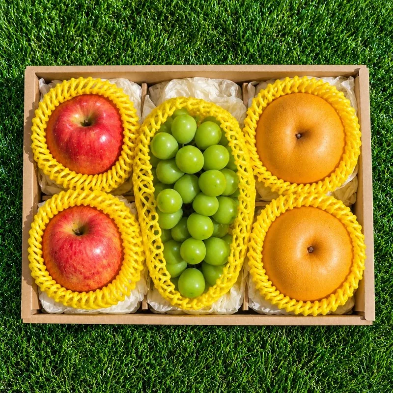 팜보스 프리미엄 과일 선물세트 3호, 2kg, 사과 2과 + 배 2과 + 샤인머스캣 1과, 1세트
