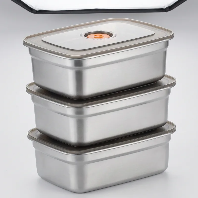 살림담 316 스테인리스 밀폐용기, 600ml, 3개