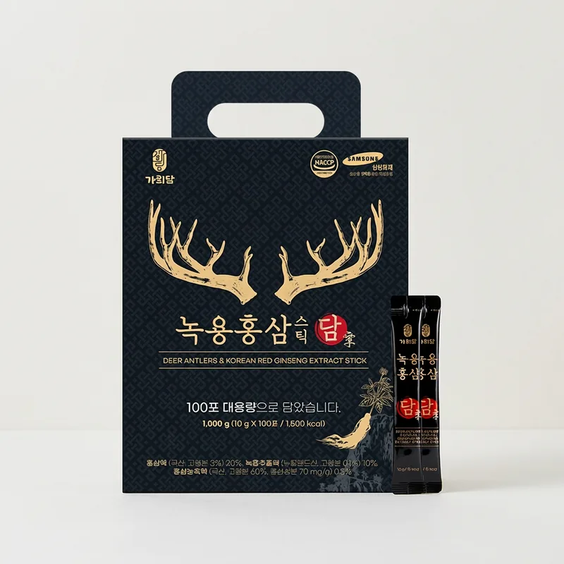 가희담 녹용 홍삼스틱 담, 100포