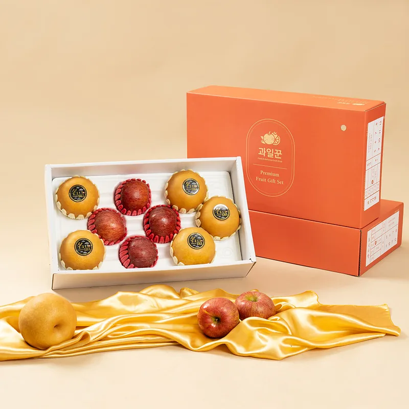 과일꾼 사과배 혼합 선물세트 1호, 사과 4개 + 배 5개, 4kg, 1박스