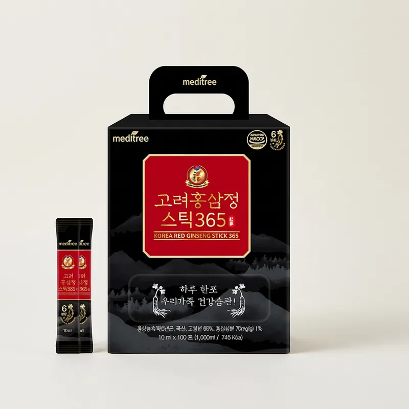 메디트리 고려 홍삼정 스틱 365, 10ml, 100포, 1박스