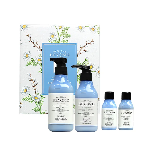 비욘드 바디 힐링, 크림 샤워, 250ml, 1개 + 모이스처라이저, 200ml, 1개 + 크림 샤워, 60ml, 1개 + 모이스처라이저, 60ml, 1개