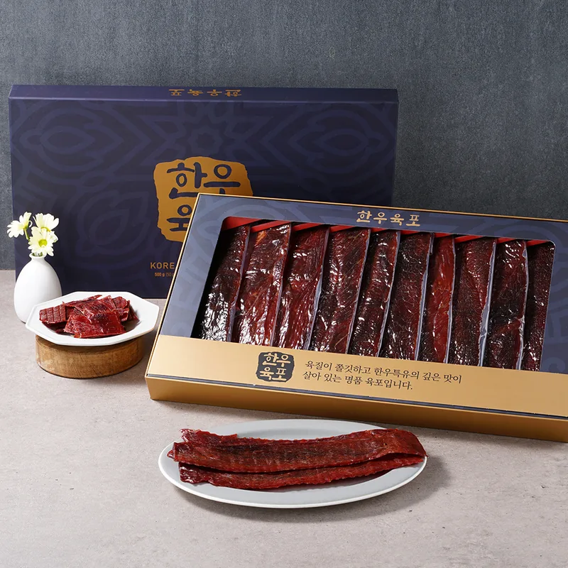 항진육포 한우 육포 선물 세트, 500g, 1세트