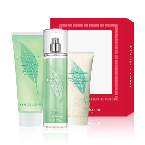 엘리자베스 아덴 그린티 3종 세트, 샤워젤 200ml + 미스트 236ml + 바디크림 100ml, 1세트
