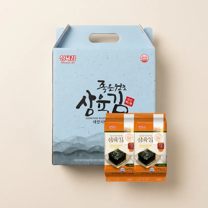 삼육김 선물용 3호 재래김 세트 도시락김 전장김, 15g, 15봉, 1개