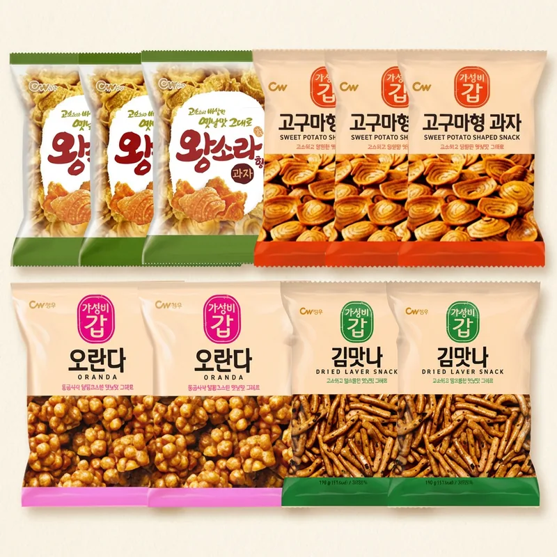 청우 옛날과자 10봉 세트, 3개