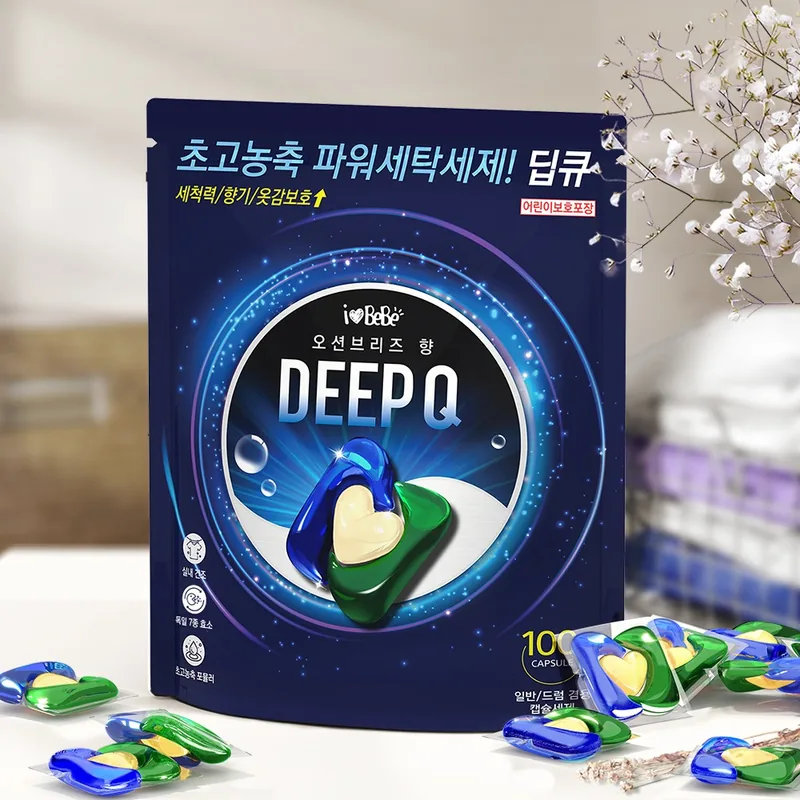 아이러브베베 딥큐 캡슐 세탁세제, 오션브리즈향, 100개입, 1개