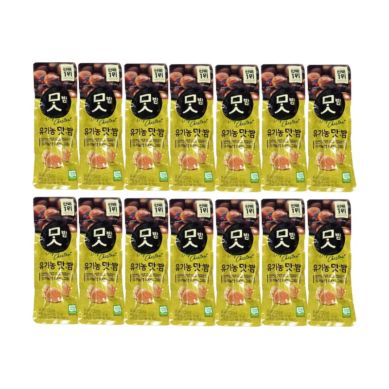 씨제이 유기농 맛밤, 42g, 21개