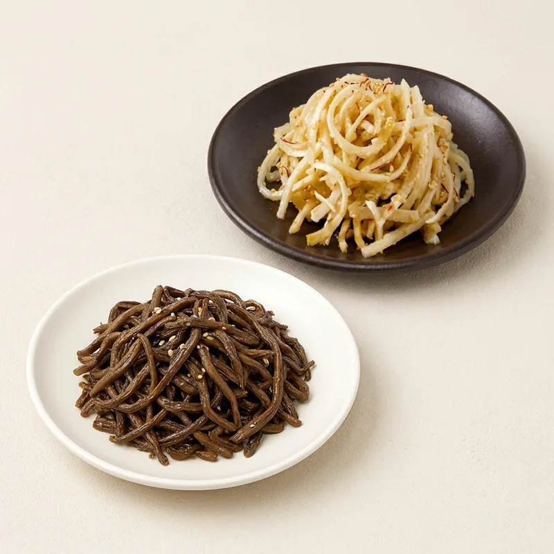 산지이야기 간편 제사나물 2종 고사리 도라지, 800g, 1팩