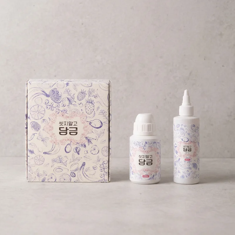 씻지말고 담금 과일세정제 A세트, 160g + 200ml, 1세트
