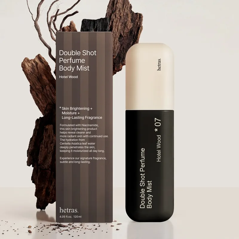 헤트라스 더블샷 퍼퓸 바디미스트, 호텔우드향, 120ml, 1개