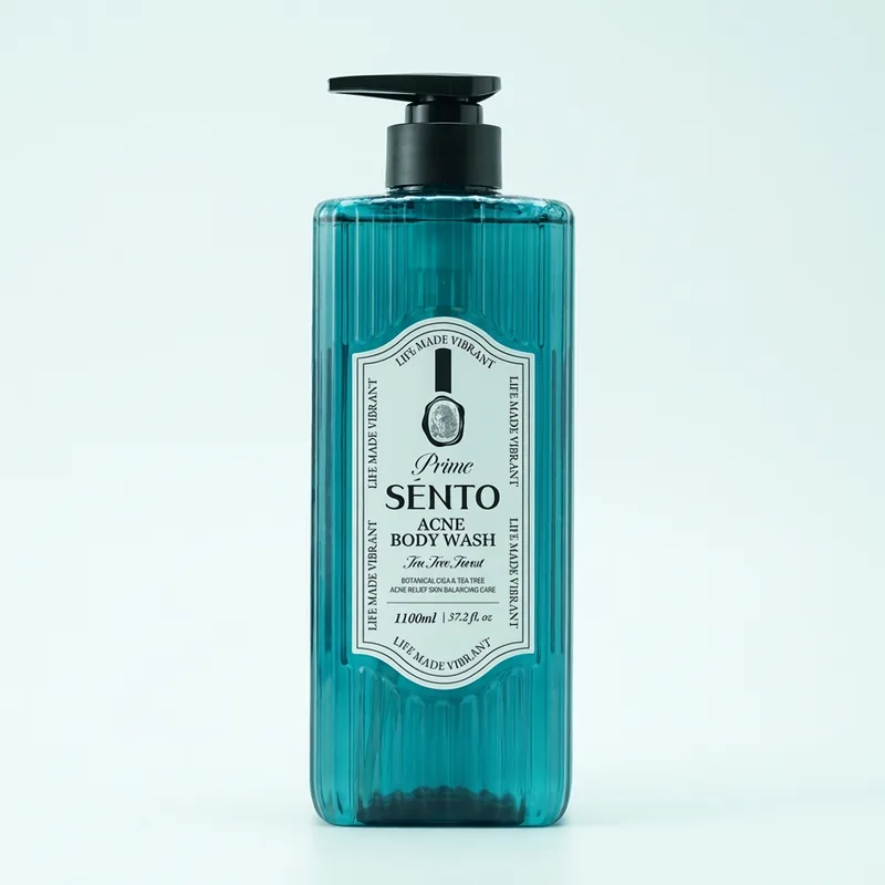 센토 프라임 보타니컬 시카 여드름케어 약산성 바디워시, 티트리 포레스트향, 1.1L, 1개