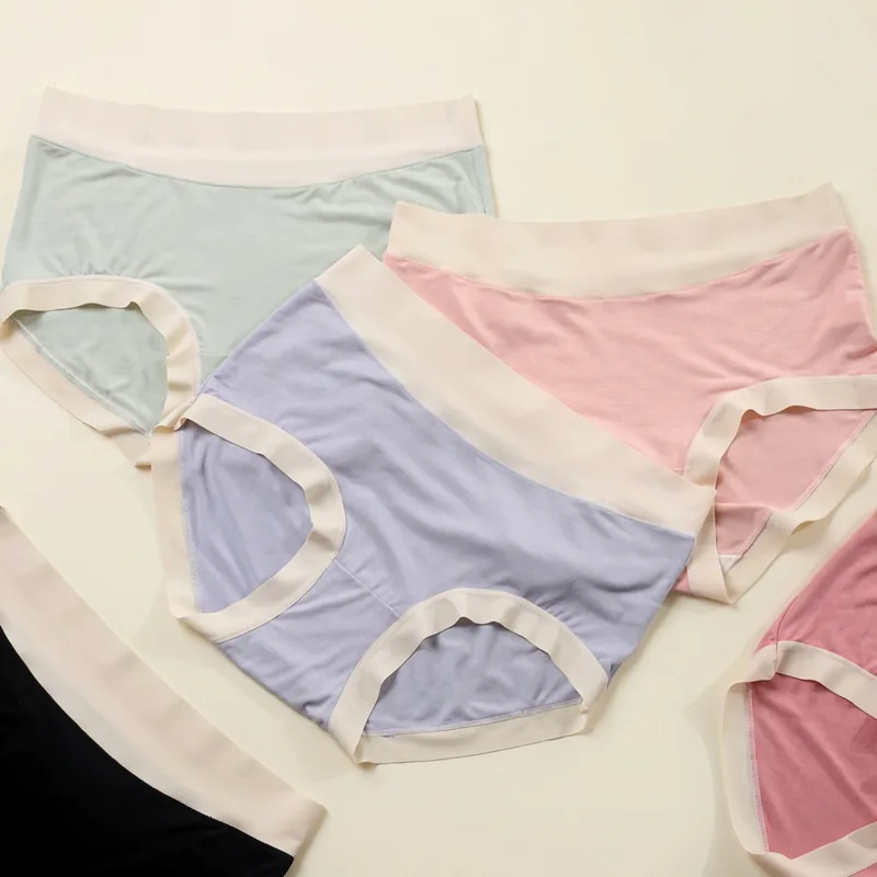 알뜰공식 심리스 투톤 모달 팬티 6종, 색상혼합, M, 1세트