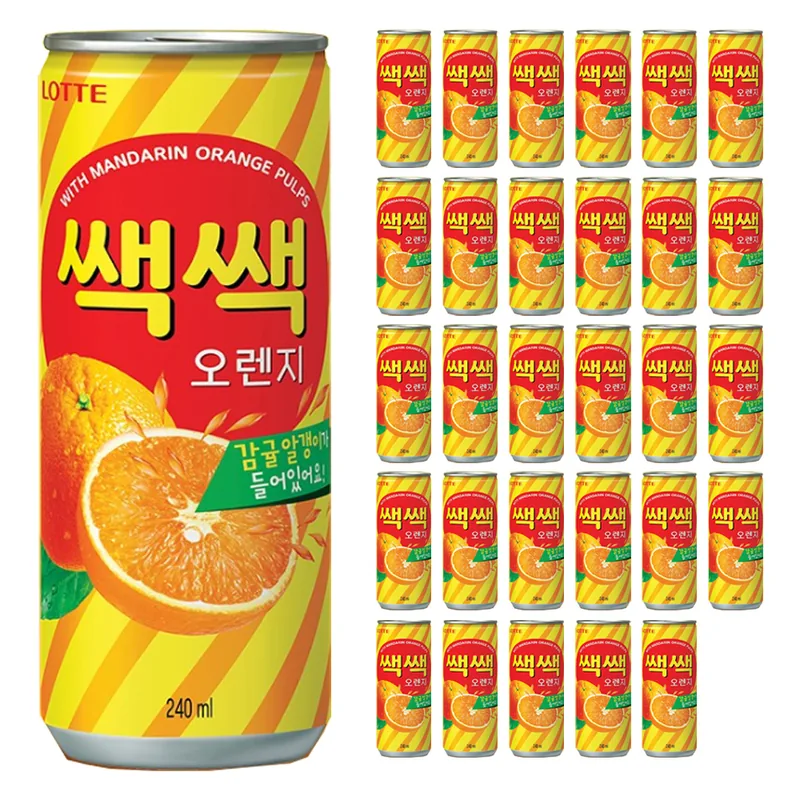 쌕쌕 오렌지, 240ml, 30개