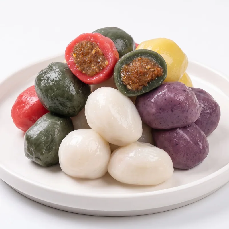 시루조아 오색 찹쌀 송편, 500g, 3팩
