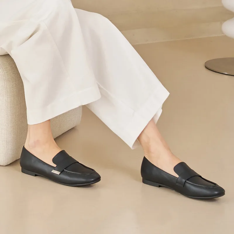 엘칸토 인텐스 여성 플랙서블 로퍼 1cm LCWD88I539, 블랙, 240mm